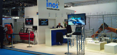 Messestand auf der Automatica, München Messebau von Teamwork Messebau auf der Automatica, München