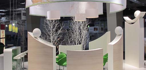 Messestand auf er "Altenpflege 2014" Teamwork Messebau