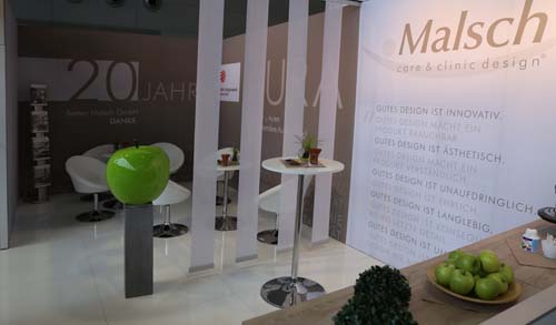 Design Messestand auf der Pflege Plus Design Messestand
