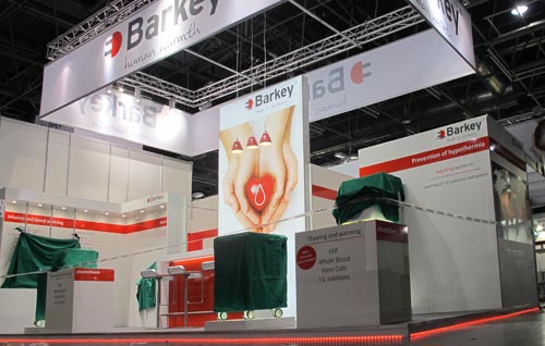 Eckmessestand Düsseldorf Designmessestand Medica Düsseldorf